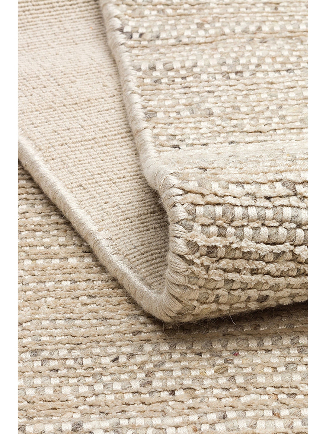 Kelly Serisi %100 Naturel Yün ve Viskon El Dokuma Salon Oturma Odası Yatak Odası Halı BEIGE - Carpetdocia