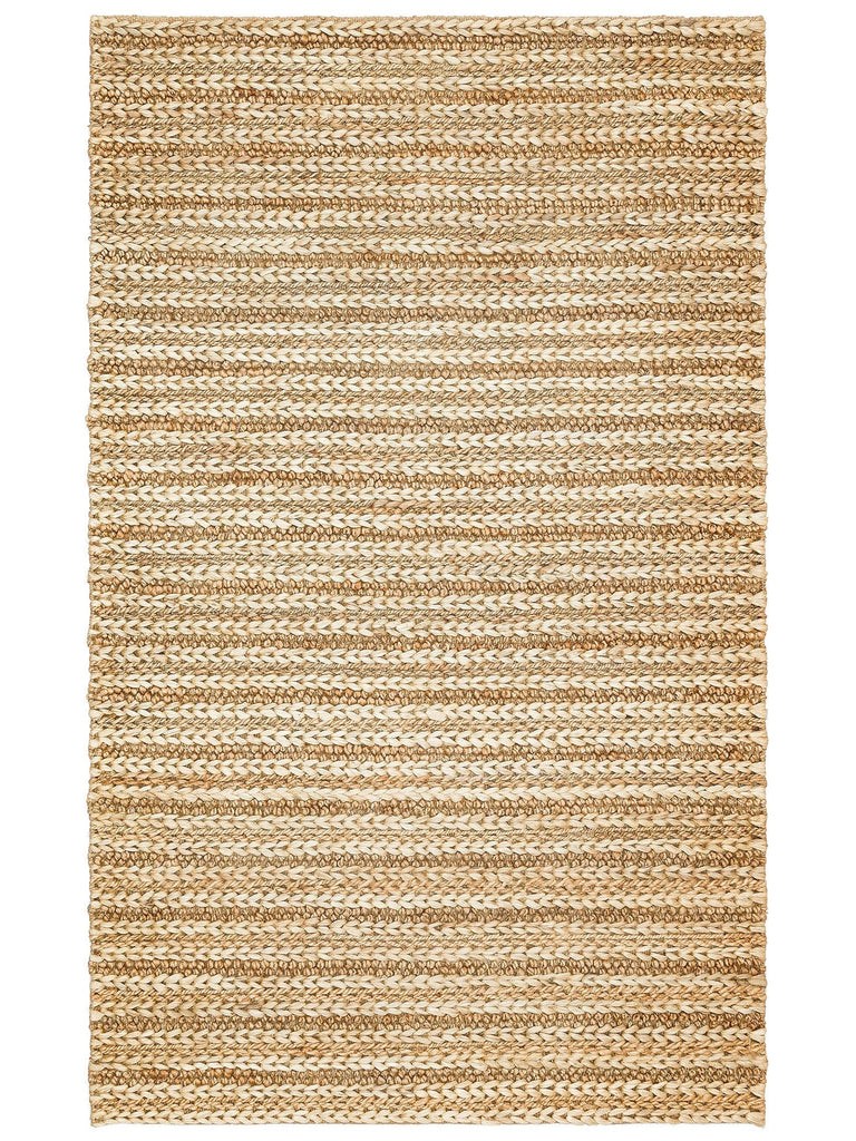 Knit Jüt Farklı Örgü Dokusuna Sahip El Dokuma Naturel Jüt Hasır Halı 1152 NATURAL XW
