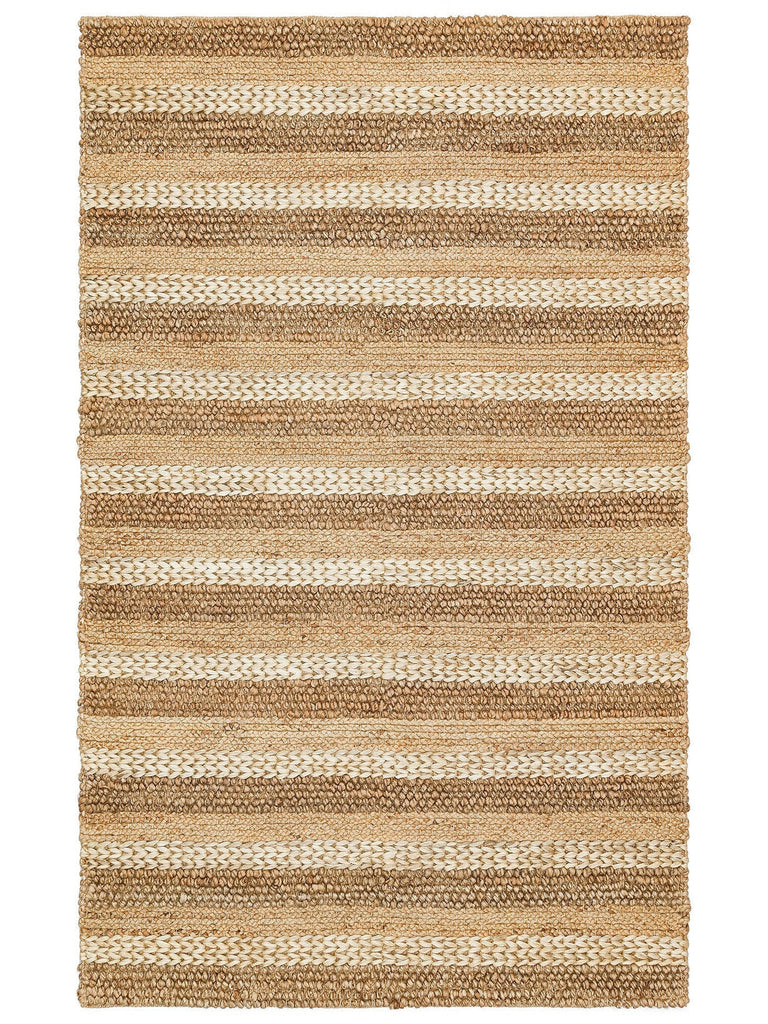 Knit Jüt Farklı Örgü Dokusuna Sahip El Dokuma Naturel Jüt Hasır Halı 1410 NATURAL XW
