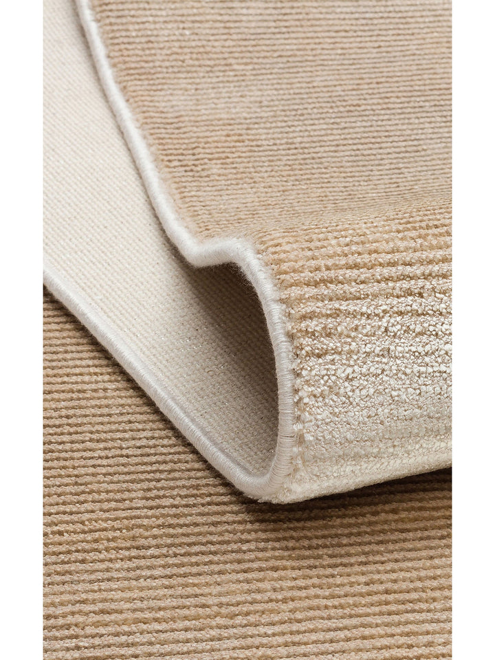 Montenegro Viskon Karışımlı Sade Desenli Sık Dokuma Oturma Odası Salon Koridor Modern Halı 01 BEIGE - Carpetdocia