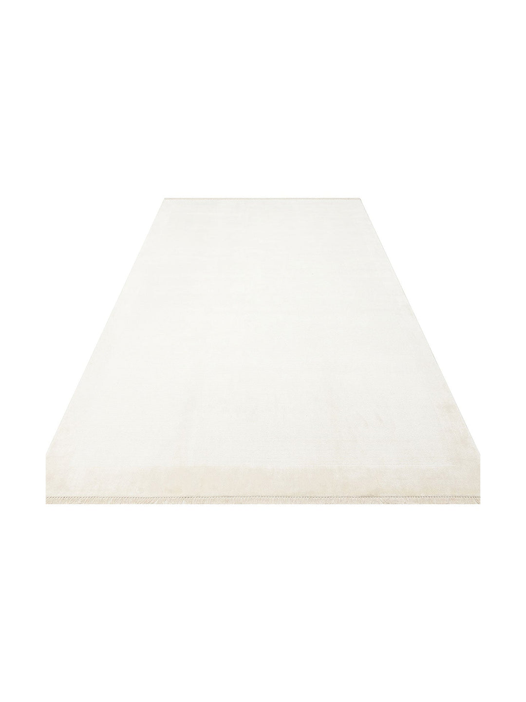 Montenegro Viskon Karışımlı Sade Desenli Sık Dokuma Oturma Odası Salon Koridor Modern Halı 02 CREAM - Carpetdocia