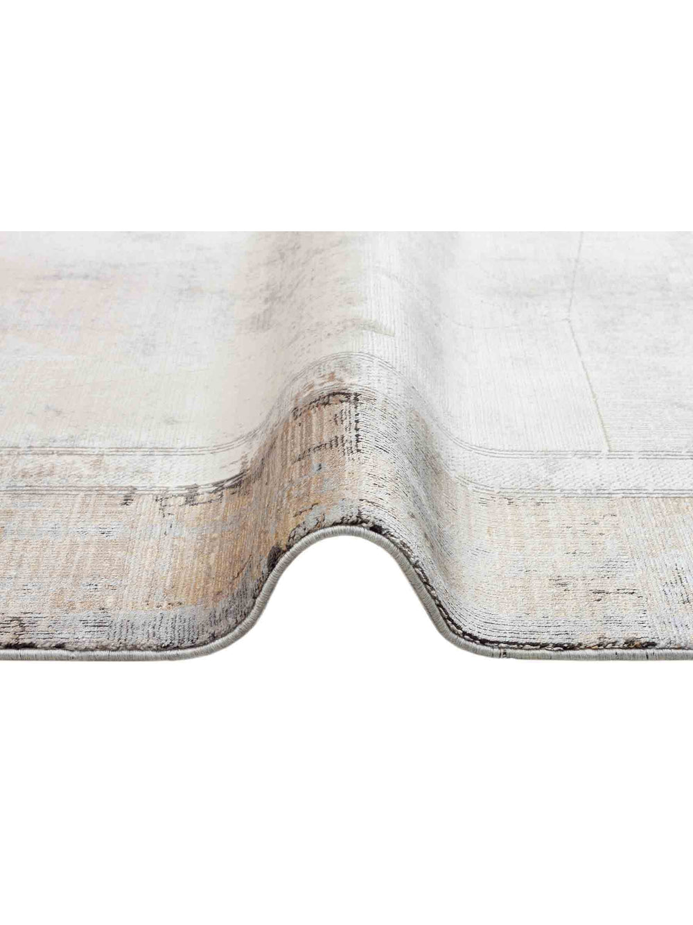 Mumbai Serisi Modern Desenli Yüksek Kalite Sık Dokuma Parlak Salon Halısı 03 CREAM ANTRASIT - Carpetdocia