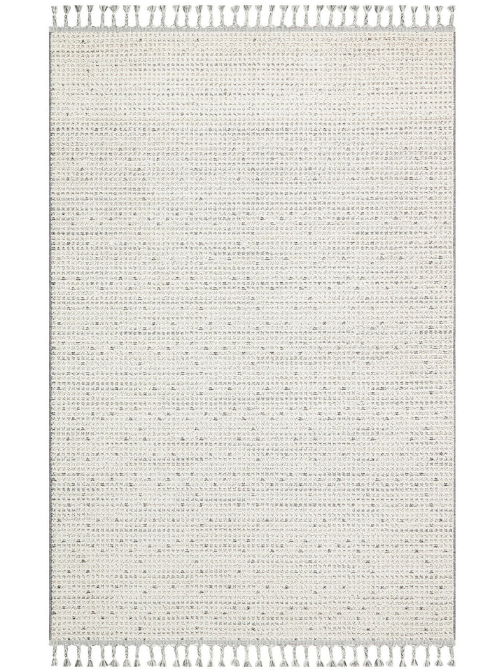 Ole Serisi Hasır Dokuma Oturma Odası Salon Koridor Antre Mutfak Modern İskandinav Halı 13 CREAM GREY - Carpetdocia