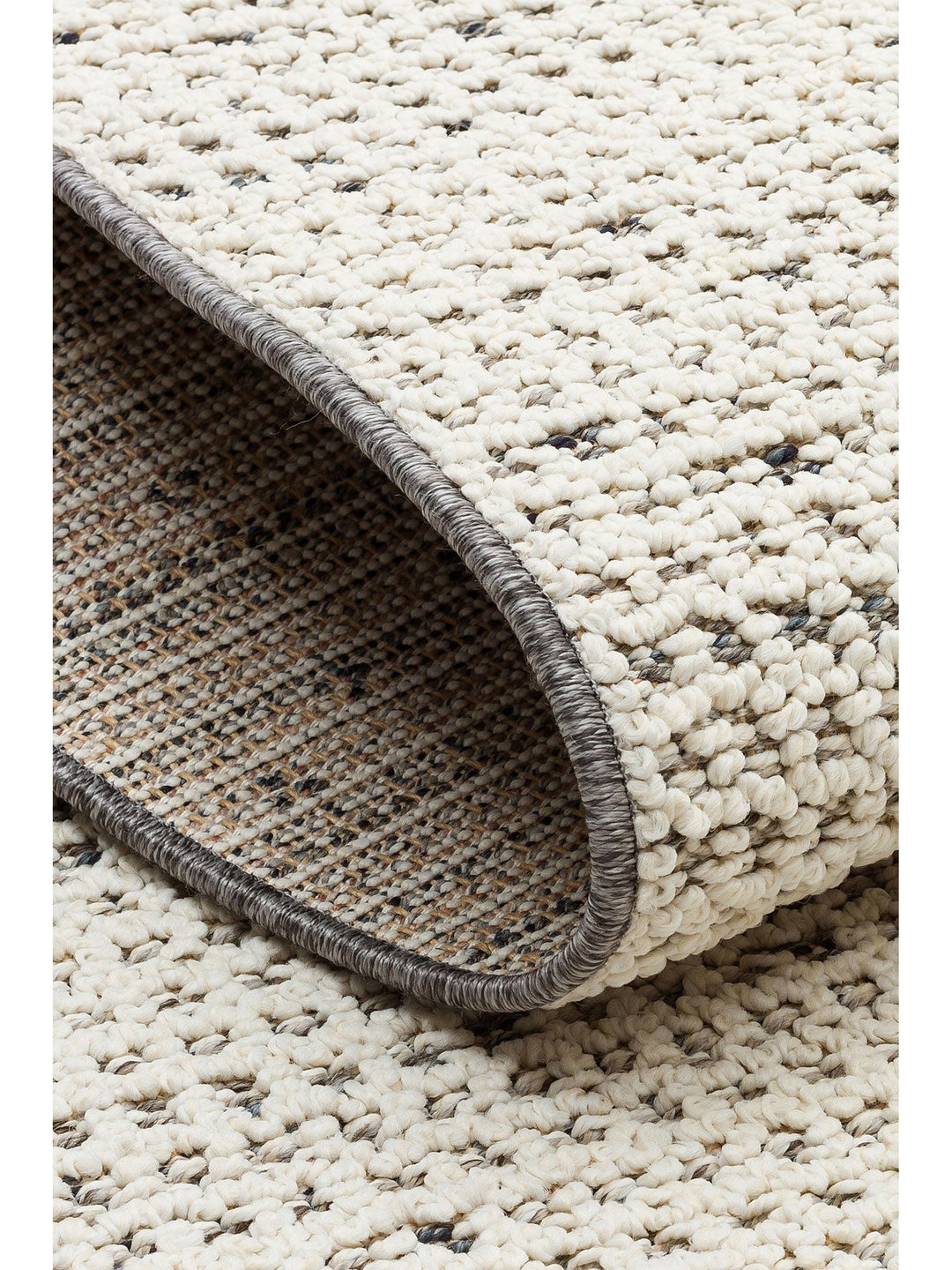 Ole Serisi Hasır Dokuma Oturma Odası Salon Koridor Antre Mutfak Modern İskandinav Halı 13 CREAM GREY - Carpetdocia