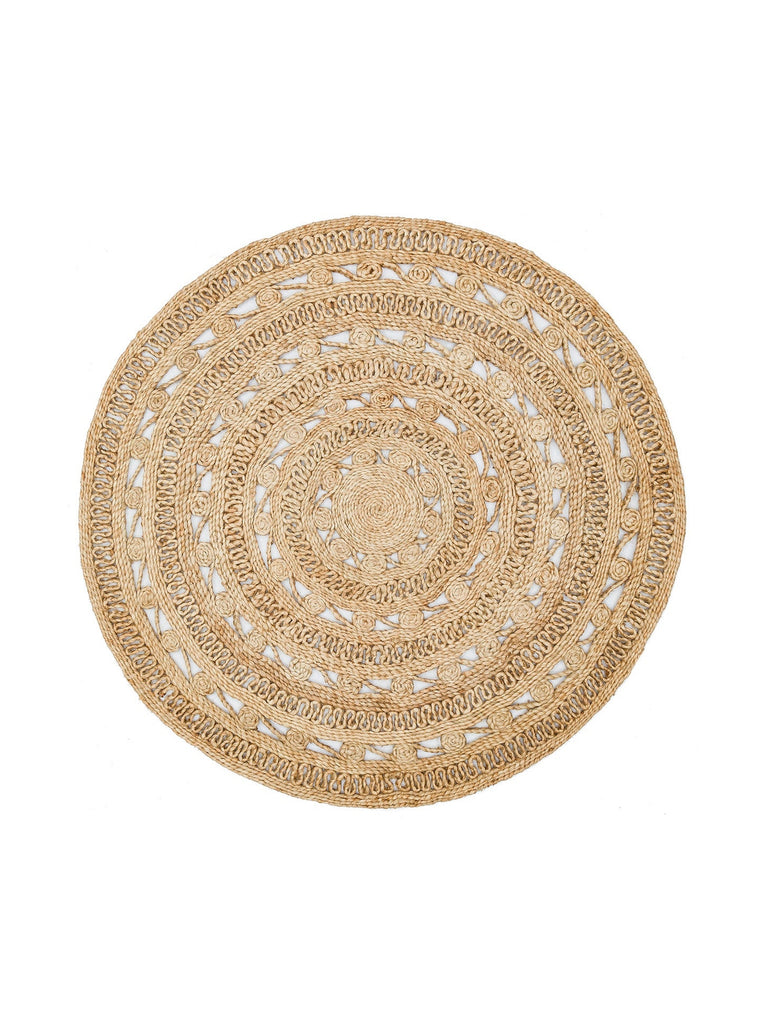 Only Jüt Yuvarlak ve Oval %100 Naturel Oturma Odası Antre Mutfak Balkon El Dokuma Halı CA106DHURIEXW