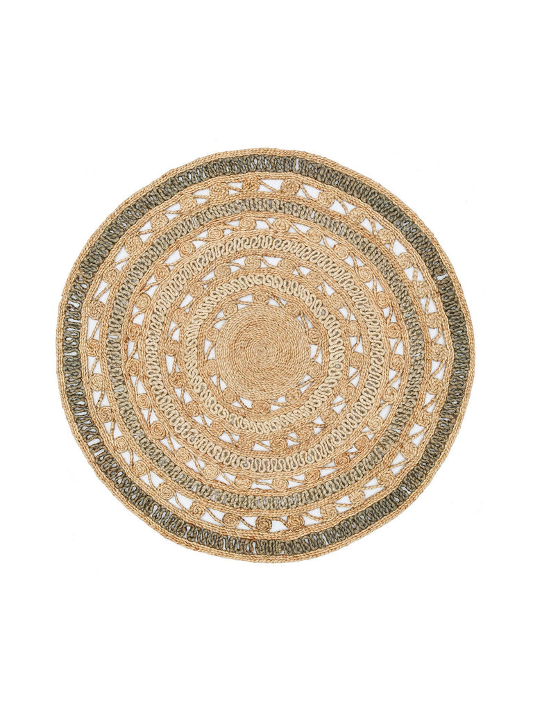 Only Jüt Yuvarlak ve Oval %100 Naturel Oturma Odası Antre Mutfak Balkon El Dokuma Halı CA106NTGRDGXW