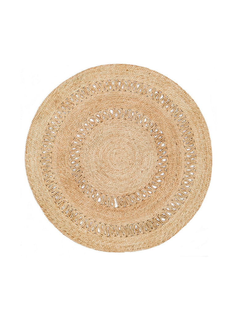Only Jüt Yuvarlak ve Oval %100 Naturel Oturma Odası Antre Mutfak Balkon El Dokuma Halı CA112NATXW
