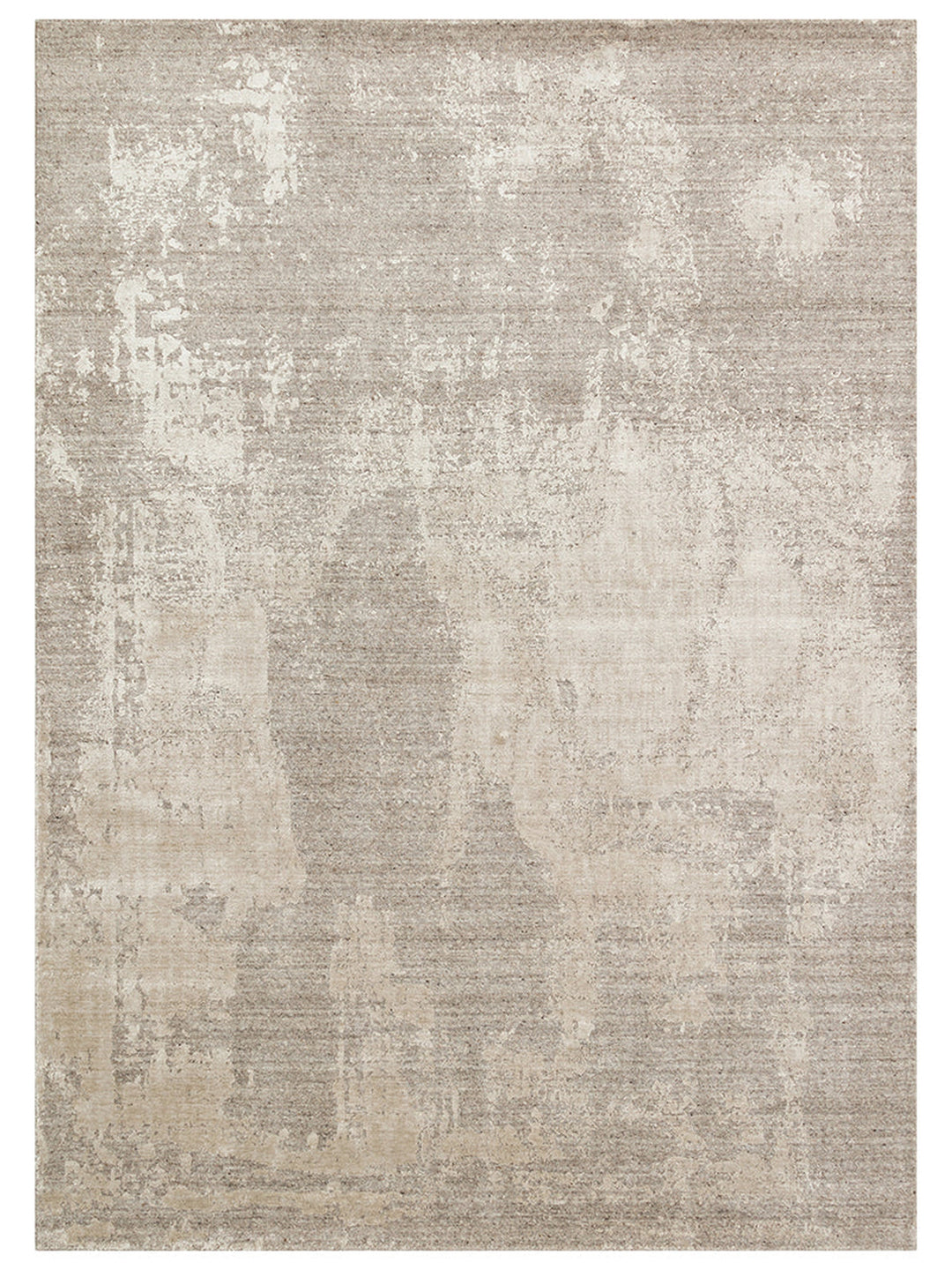 Palette Serisi %100 Naturel Yün Viskon Pamuk El Dokuma Salon Oturma Odası Halı GREY - Carpetdocia