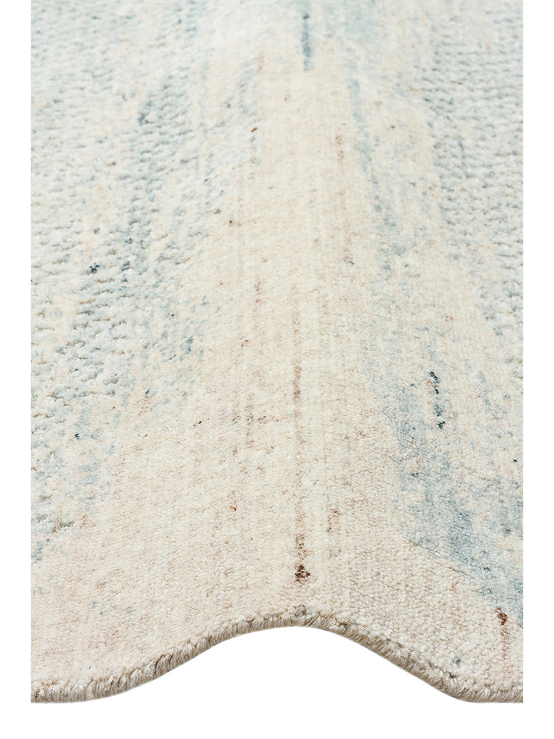 Palette Serisi %100 Naturel Yün Viskon Pamuk El Dokuma İskandinav Salon Oturma Odası Halı BEIGE TEAL - Carpetdocia