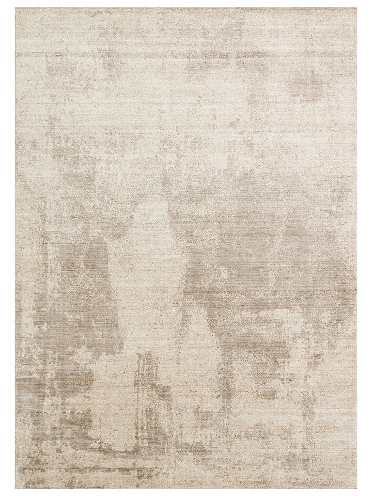Palette Series 100% Natural Wool Viscose Cotton Hand Woven Scandinavian Living Room Carpet NATBEG