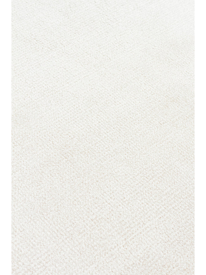 Queen Serisi %100 Naturel Viskon Parlak Modern El Emeğiyle Üretilen Salon Oturma Odası Halı CREAM - Carpetdocia