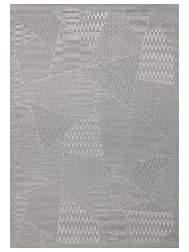 Resort Foldable and Washable Flat Woven Thin Carpet with Stylish Patterns LUX 01 ANTHRACITE