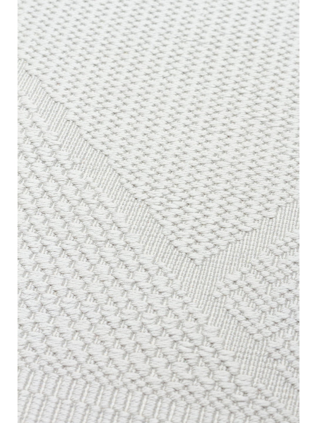 Resort Katlanabilir ve Yıkanabilir Şık Desenlere Sahip Düz Dokuma İnce Halı LUX 01 GREY - Carpetdocia