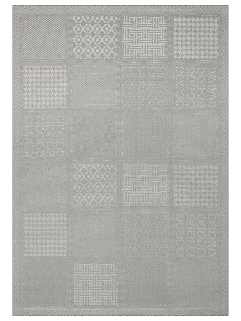 Resort Foldable and Washable Flat Woven Thin Carpet with Stylish Patterns LUX 02 ANTHRACITE