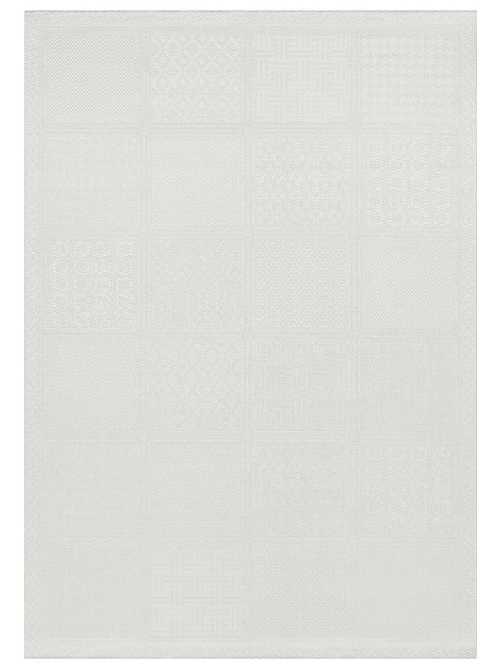 Resort Katlanabilir ve Yıkanabilir Şık Desenlere Sahip Düz Dokuma İnce Halı LUX 02 GREY - Carpetdocia