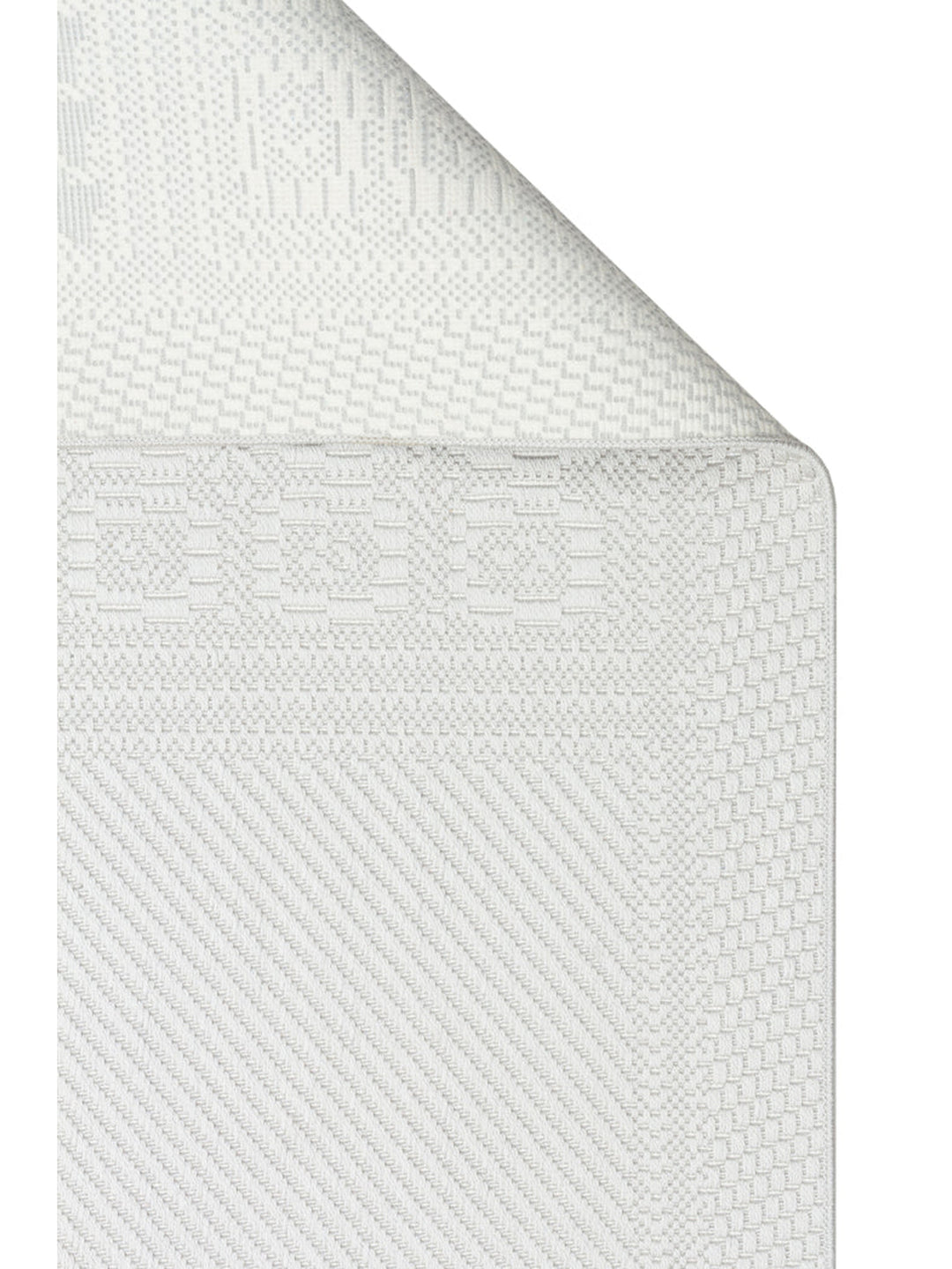Resort Katlanabilir ve Yıkanabilir Şık Desenlere Sahip Düz Dokuma İnce Halı LUX 02 GREY - Carpetdocia