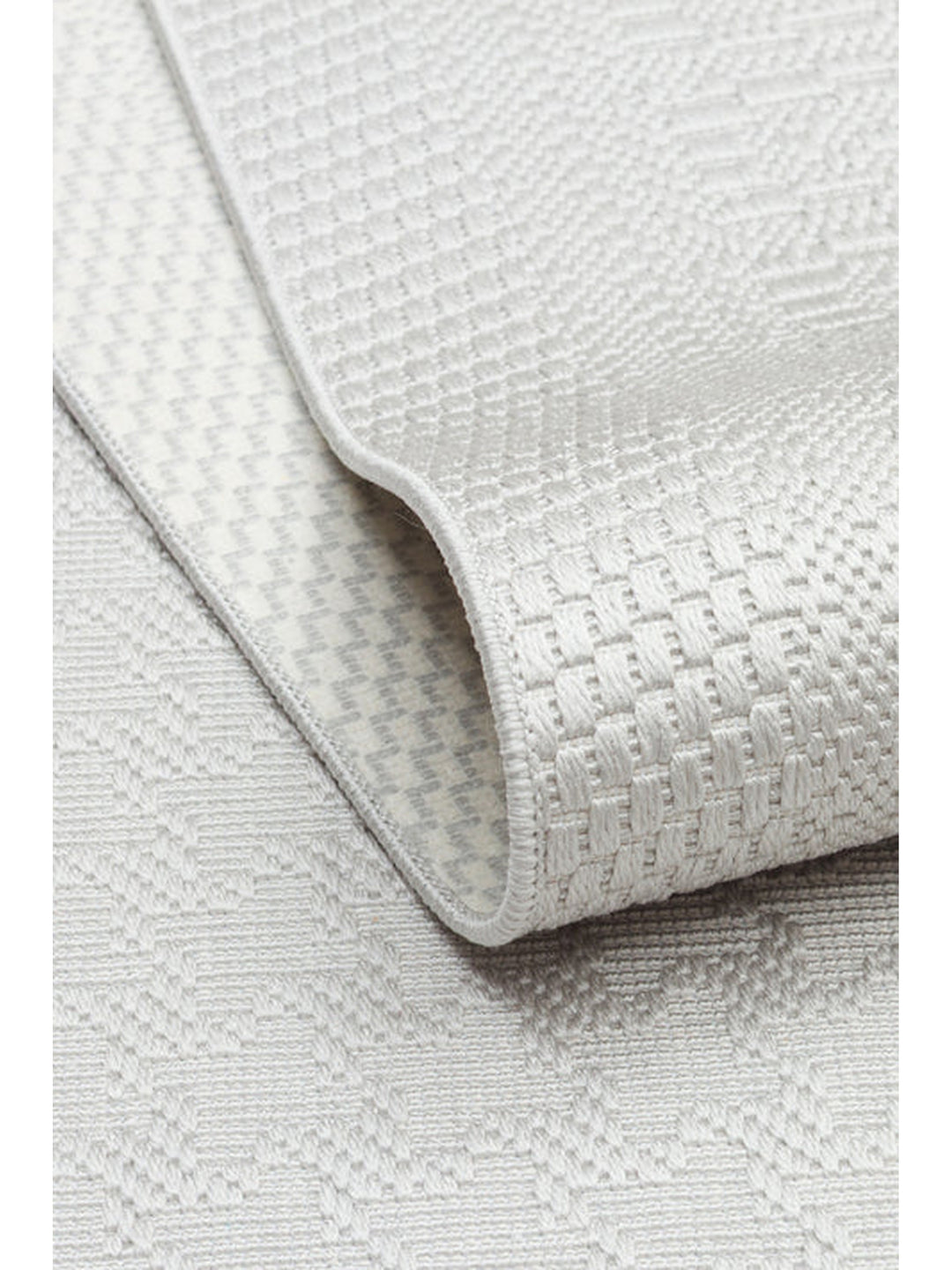 Resort Katlanabilir ve Yıkanabilir Şık Desenlere Sahip Düz Dokuma İnce Halı LUX 02 GREY - Carpetdocia