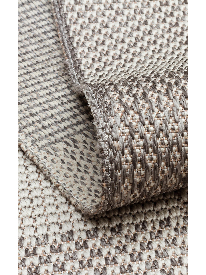 Resort Pamuklu Kaymaz Tabanlı Oturma Odası Koridor Antre Mutfak Şık Kilim 01 GREY - Carpetdocia