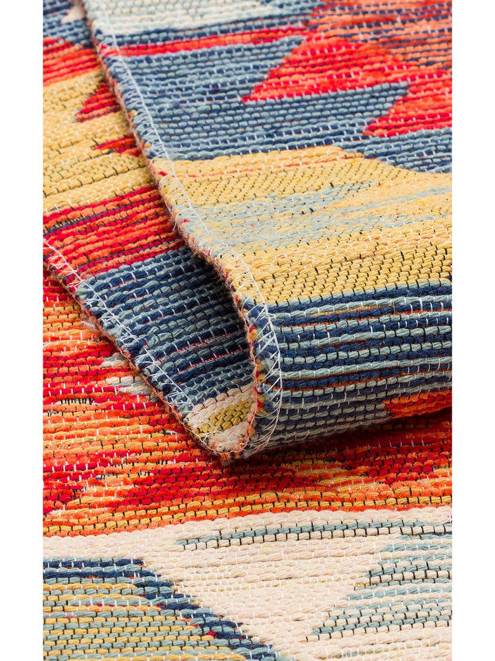 Rota Yıkanabilir, Çift Taraflı Kullanıma Uygun Yumuşak Tuşeli Otantik Kilim 01 MULTY - Carpetdocia
