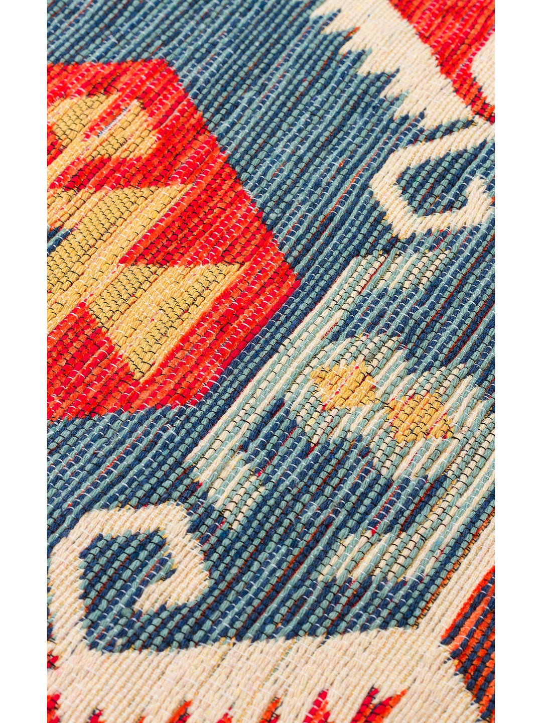 Rota Yıkanabilir, Çift Taraflı Kullanıma Uygun Yumuşak Tuşeli Otantik Kilim 06 RED - Carpetdocia