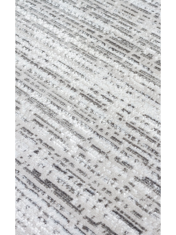 Smooth Yıkanabilir Kaymaz Parlak Oturma Odası Salon Koridor İnce Dokuma Modern Halı 101 D.GREY XW - Carpetdocia