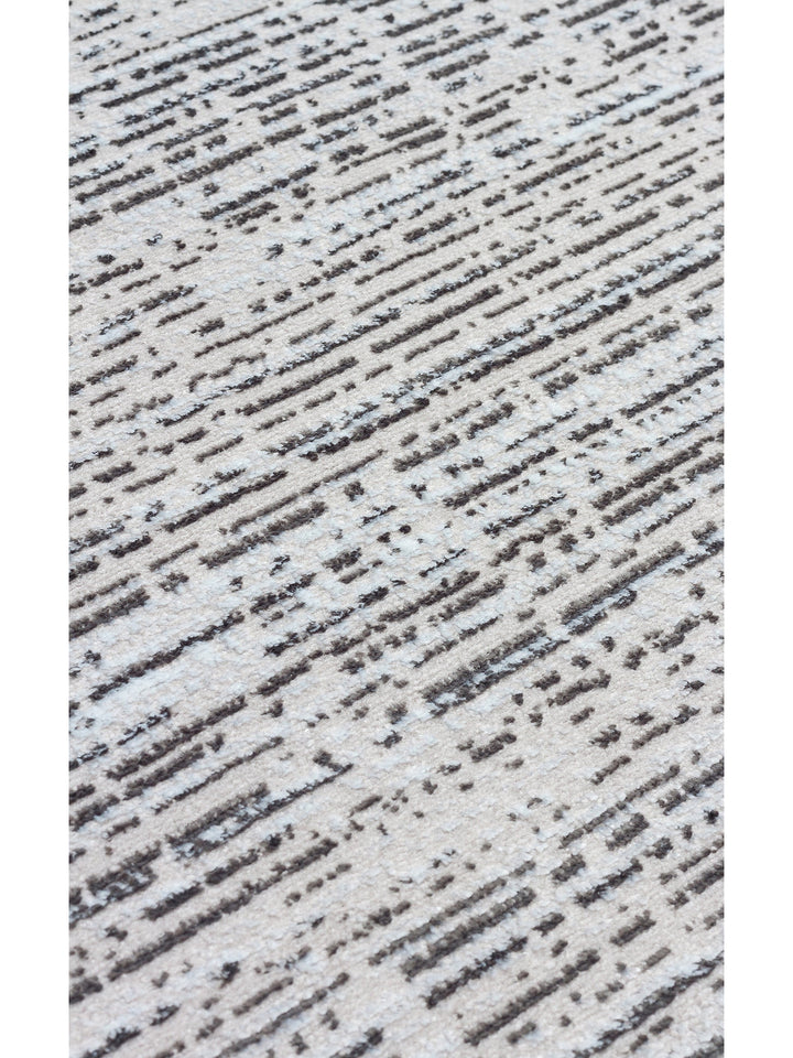 Smooth Yıkanabilir Kaymaz Parlak Oturma Odası Salon Koridor İnce Dokuma Modern Halı 101 D.GREY XW - Carpetdocia