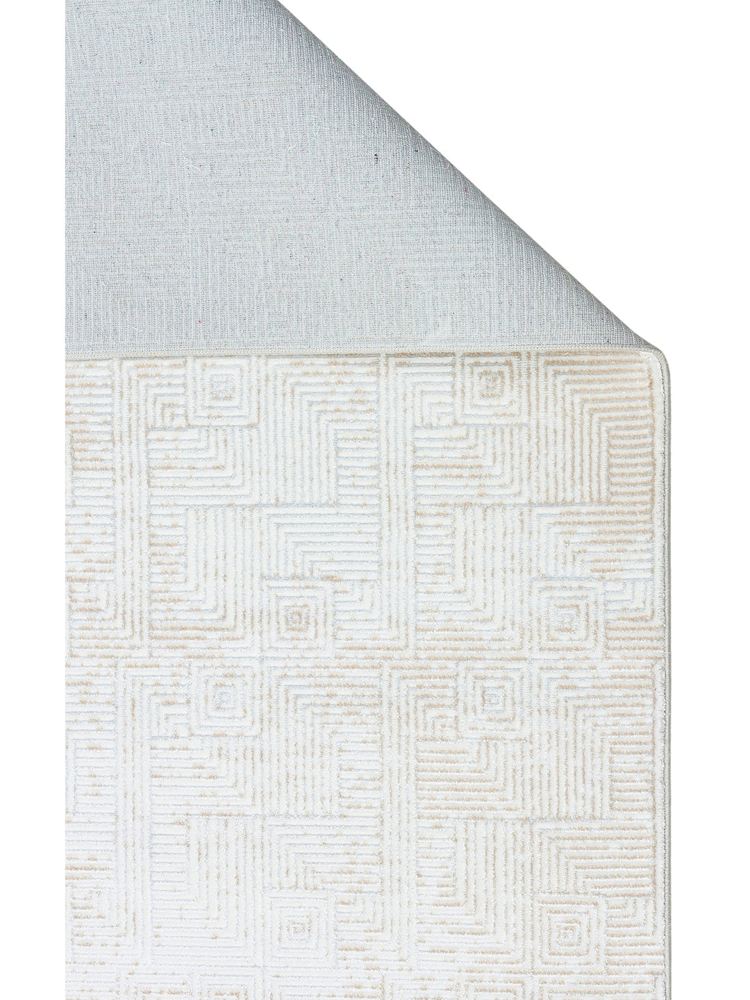 Smooth Yıkanabilir Kaymaz Parlak Oturma Odası Salon Koridor İnce Dokuma Modern Halı 109 CREAM BEIGE - Carpetdocia