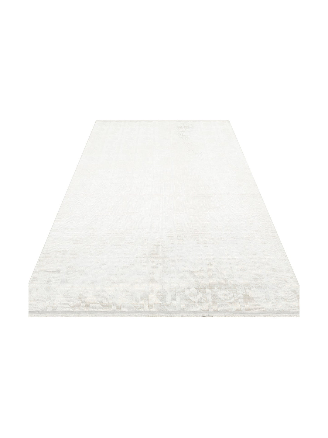 Smooth Yıkanabilir Kaymaz Parlak Oturma Odası Salon Koridor İnce Dokuma Modern Halı 109 CREAM BEIGE - Carpetdocia