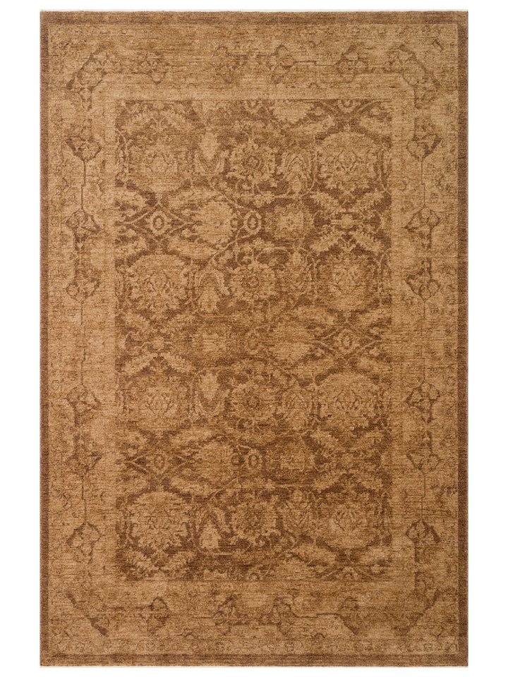 Tebriz Serisi Vintage Eskitme Desenli Modern Yumuşak Dokulu Halı 01 BEIGE