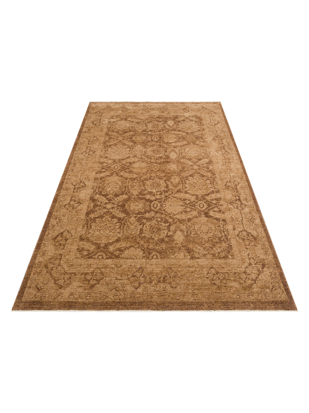 Tebriz Serisi Vintage Eskitme Desenli Modern Yumuşak Dokulu Halı 01 BEIGE
