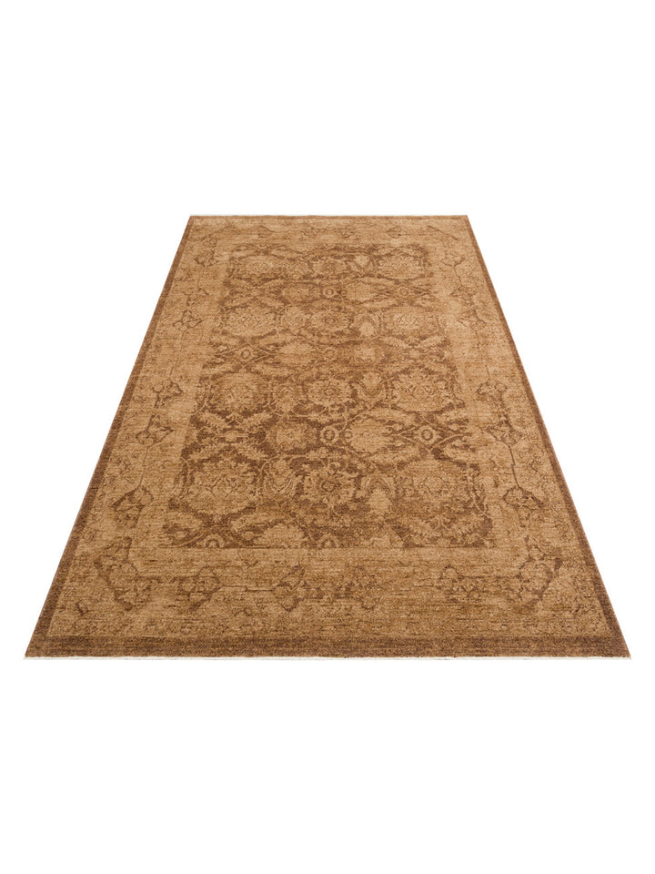 Tebriz Serisi Vintage Eskitme Desenli Modern Yumuşak Dokulu Halı 01 BEIGE