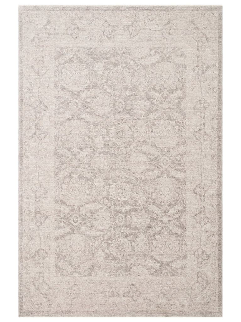 Tebriz Serisi Vintage Eskitme Desenli Modern Yumuşak Dokulu Halı 01 GREY