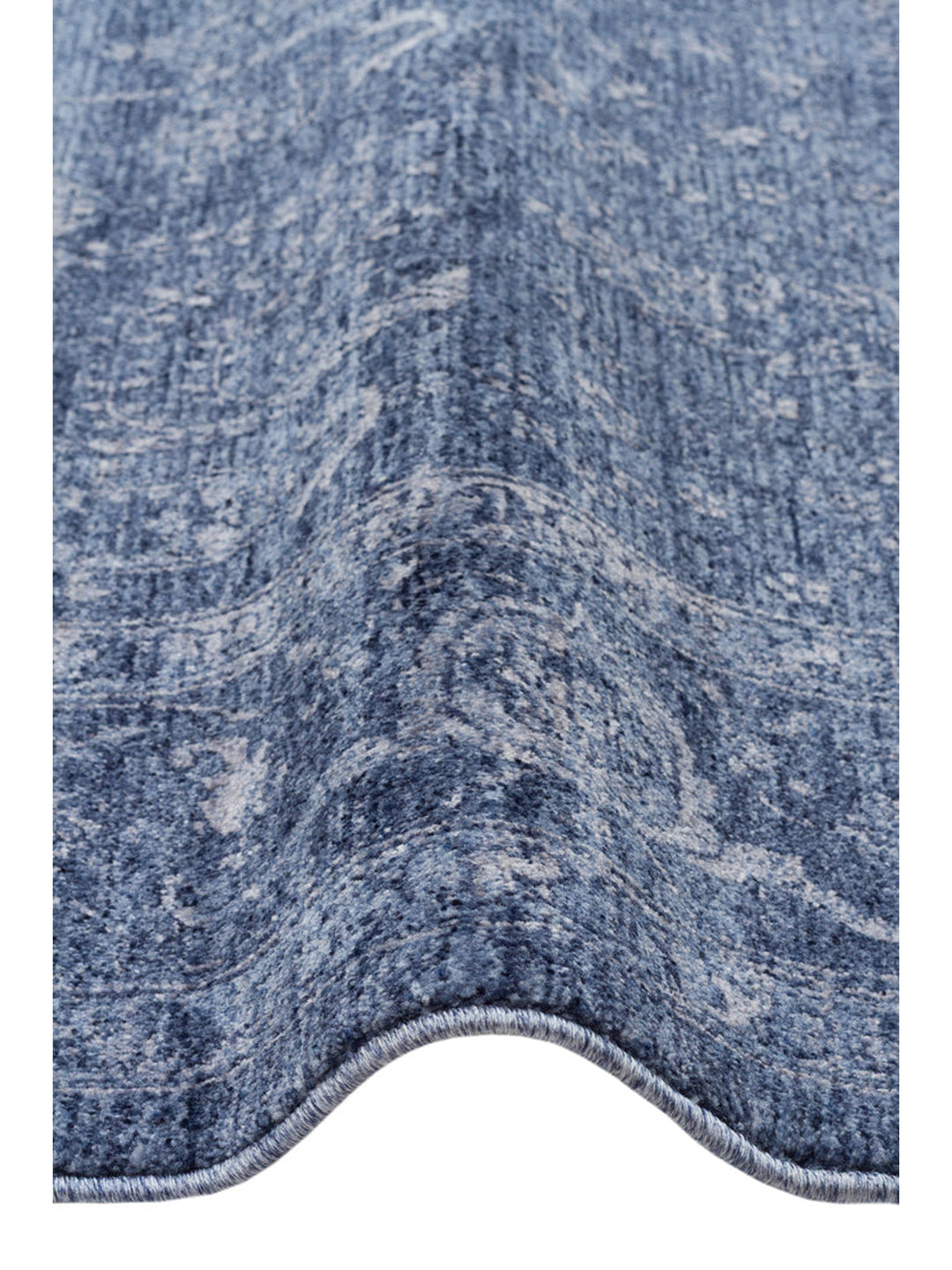 Tebriz Serisi Vintage Eskitme Desenli Modern Yumuşak Dokulu Halı 03 NAVY