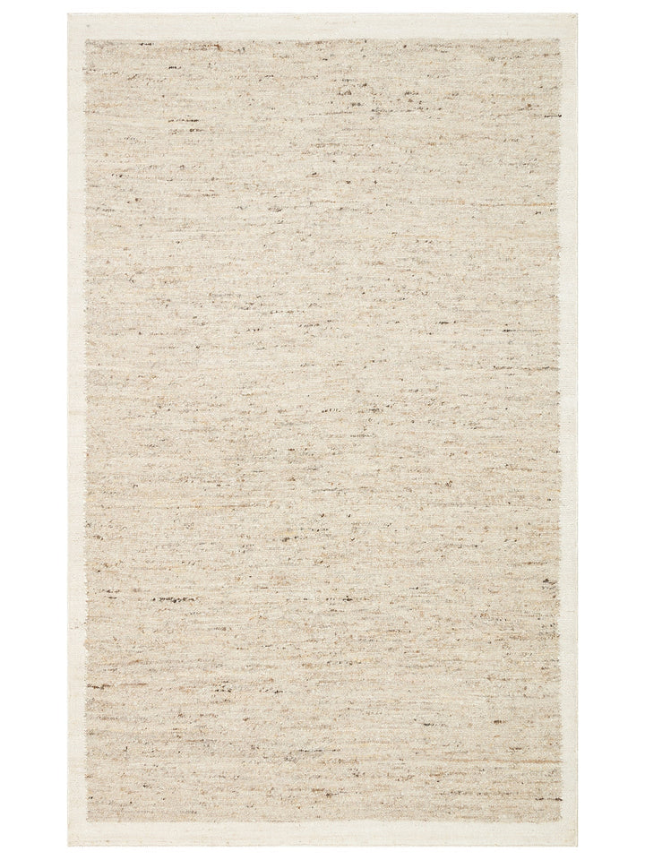 Urumchi %100 Naturel Yün Jüt Karışımı Oturma Odası Salon Koridor Mutfak El Dokuma Halı 01 GREY CREAM - Carpetdocia