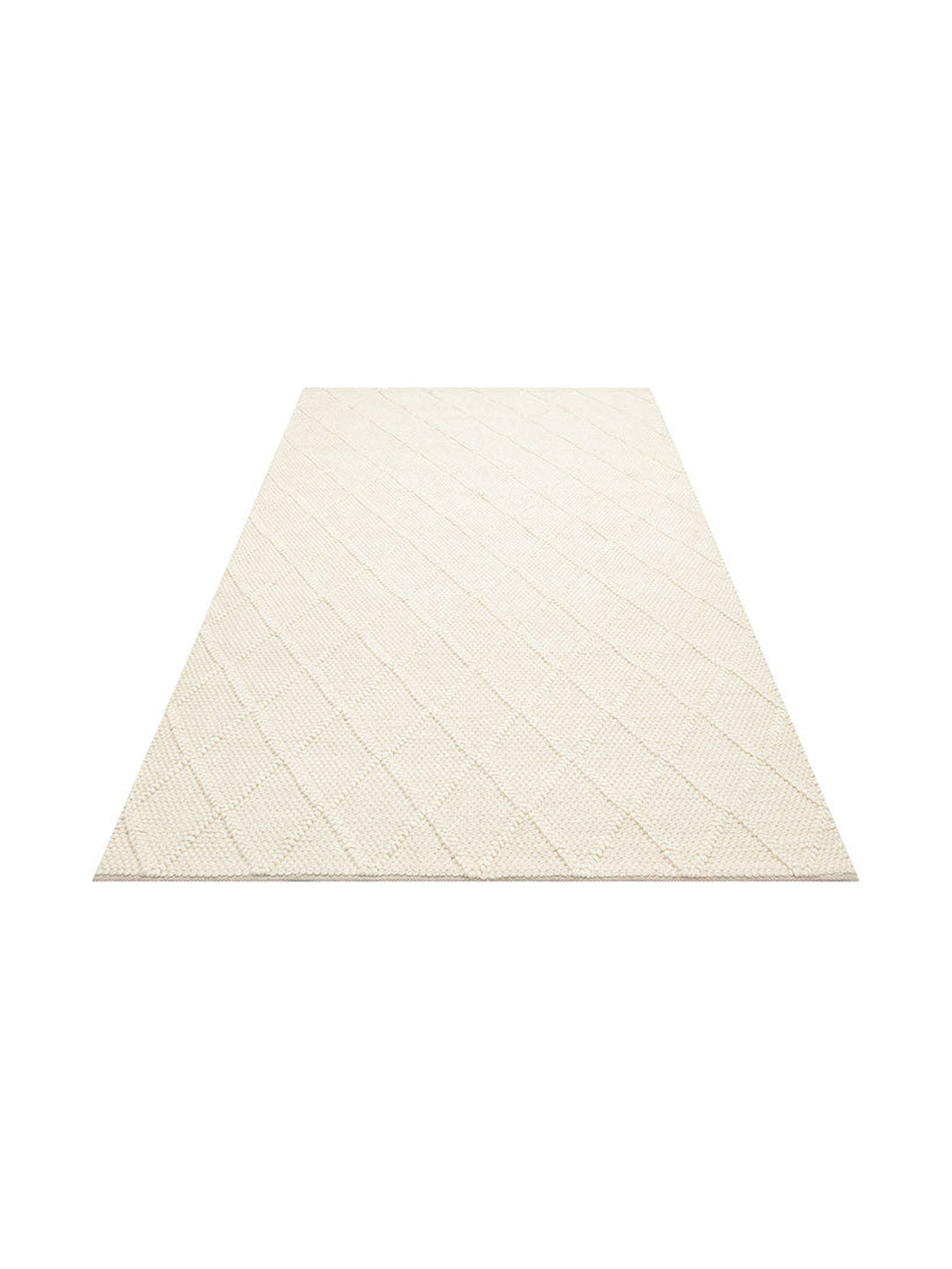 Woolstar %100 Naturel Kazak Desenli Salon Oturma Odası Koridor Antre El Dokuma Örgü Halı DIAMONDCREM - Carpetdocia