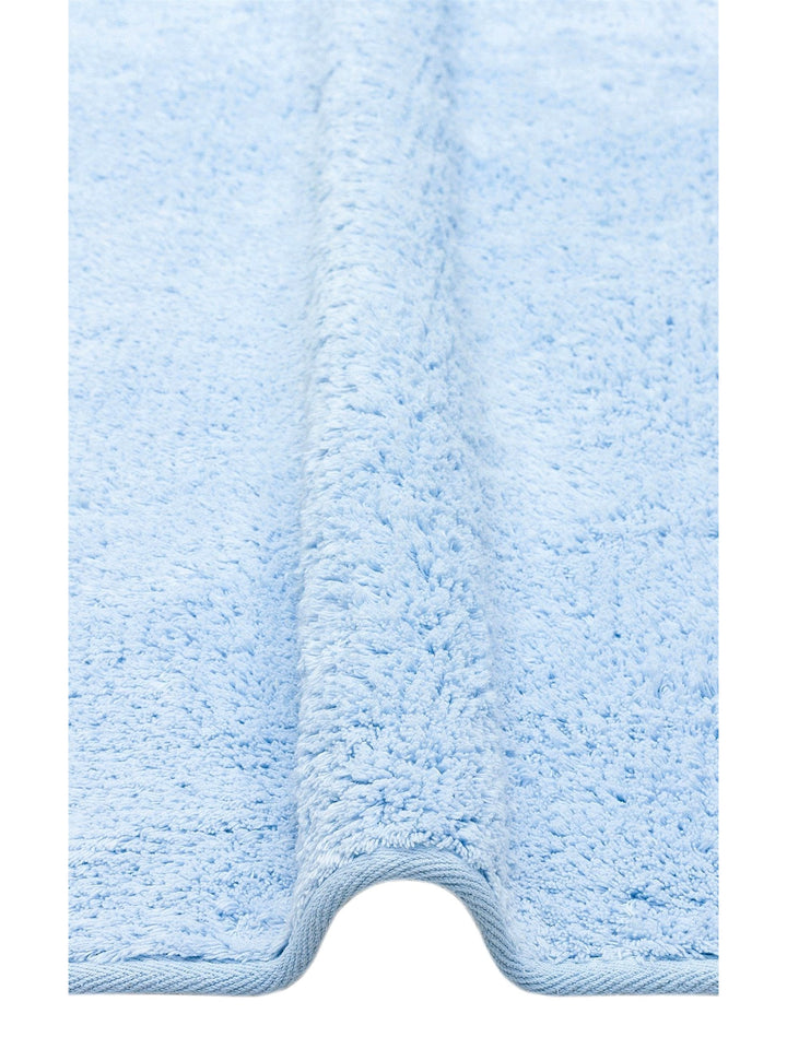 Cotton Baby 100% Natural Cotton Washable Non-Slip Based Baby Rug PLAIN BLUE Q