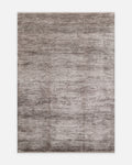 Tappeto moderno da soggiorno e salotto della serie Andrea, viscosa tinta unita, alta qualità, tessitura fitta, GRIGIO SCURO