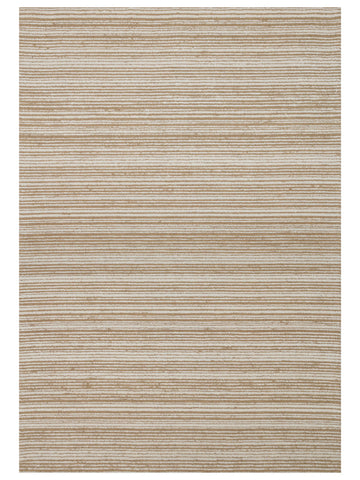 Tapete artesanal da série Barcelona, mistura de lã e algodão BEIGE