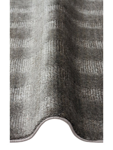 Brasilia El Emeğiyle Üretilen Modern Sade Şık TENCEL™ Özel Kara Tezgah Halısı 01 ANTHRACITE - Carpetdocia