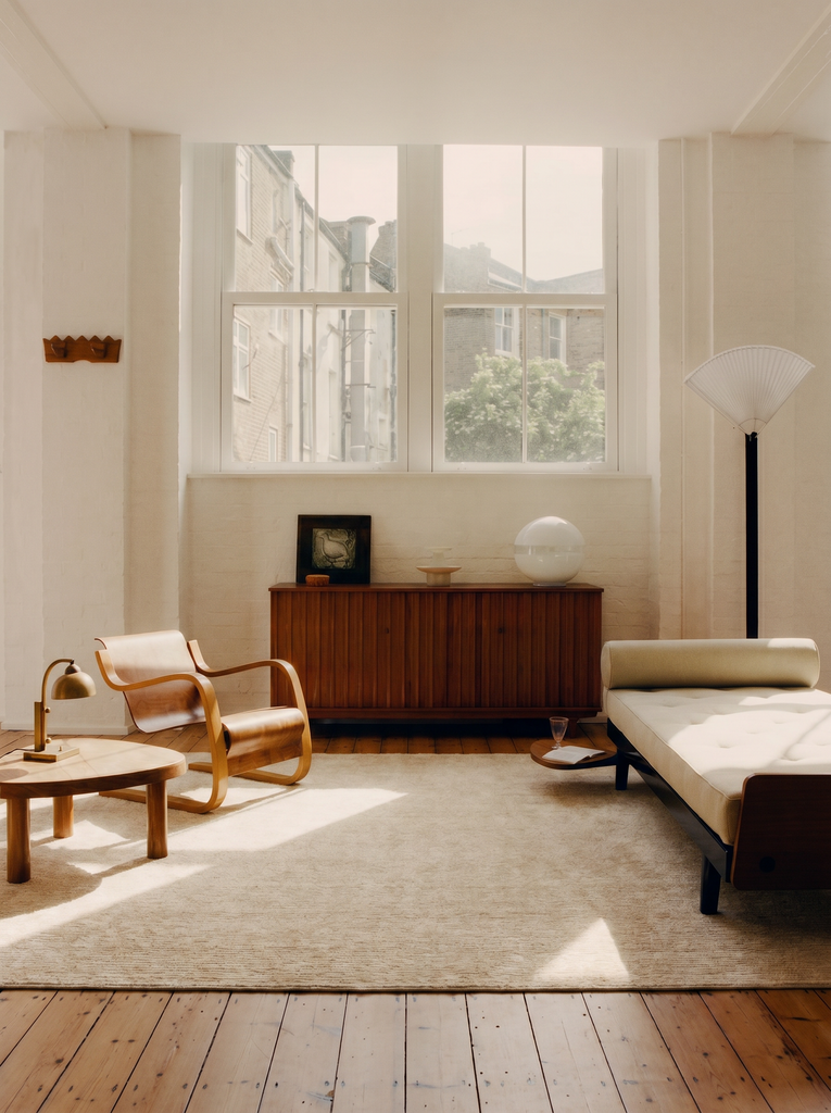 Brasilia El Emeğiyle Üretilen Modern Sade Şık TENCEL™ Özel Kara Tezgah Halısı PLAIN BEIGE