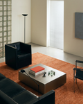 Brasilia Modern, schlicht und elegant handgefertigter TENCEL™ Spezial-Kara-Tezgah-Teppich PLAIN TERRACOTTA