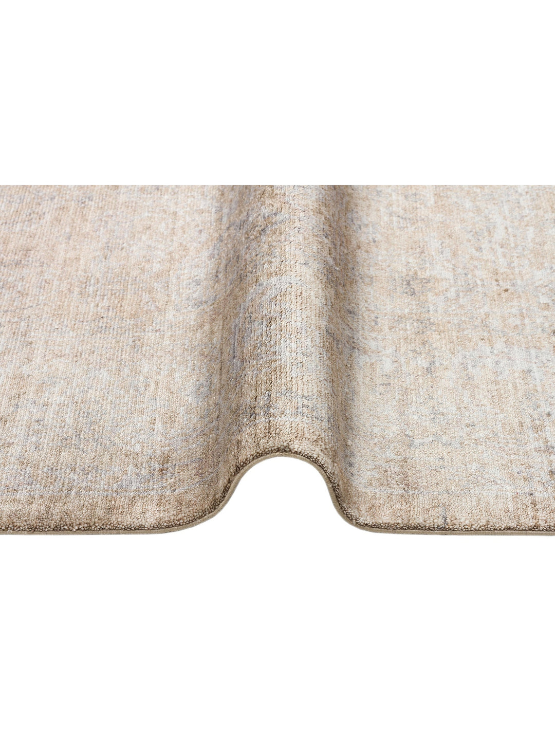 Çırağan %100 Naturel Özel Işıltılı El Emeği ile Özel Tezgahlarda Üretilen TENCEL™ Uşak Halısı 02 BEG - Carpetdocia