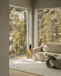 Cordoba Serie Neuseelandwolle und Baumwolle mit Fransen Wohnzimmer Salon Moderner Handgeknüpfter Kilim 01 WEISS