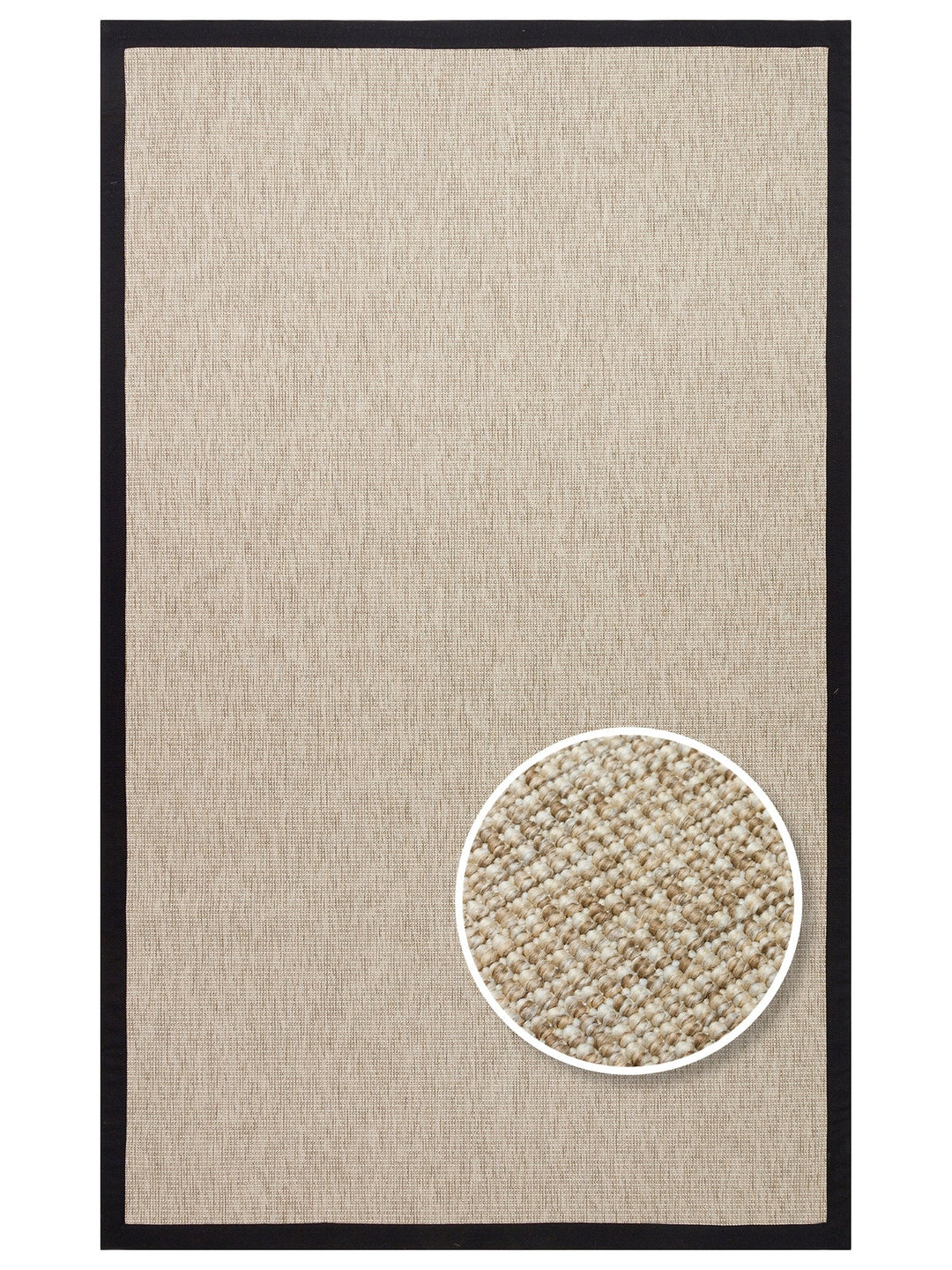 Dream Bordered, Lint-Free, Easy-to-Clean Sisal Carpet Suitable for Indoor and Outdoor Use 2703LBBB