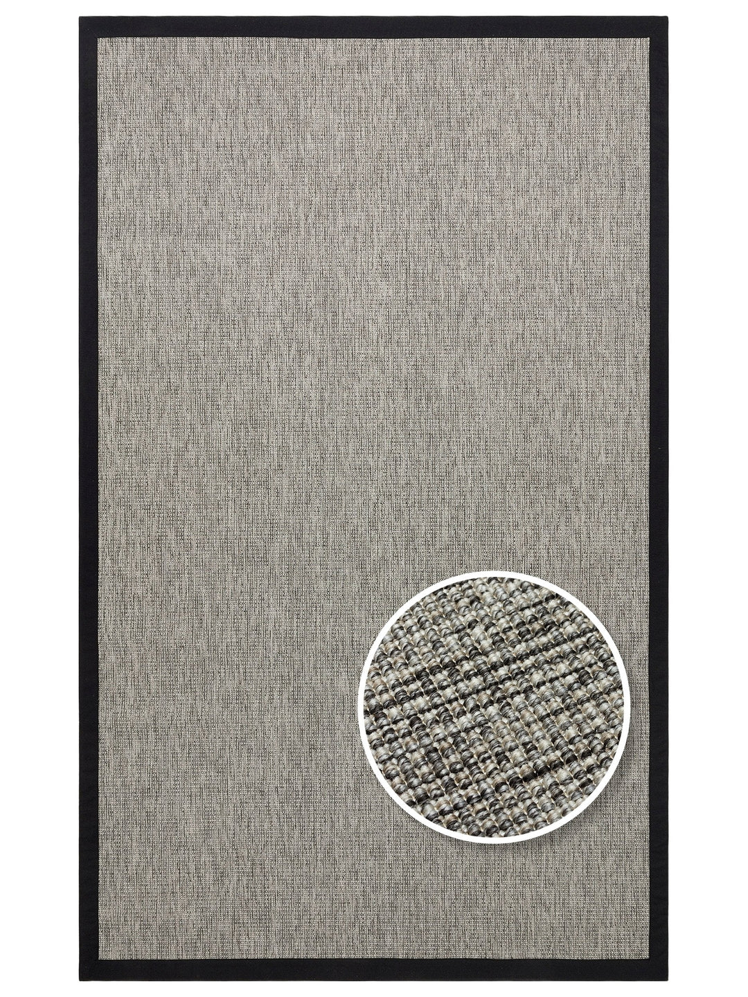 Dream Bordered Indoor and Outdoor Use Lint-Free Easy-to-Clean Sisal Carpet 2705GBB