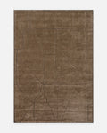 Tapis tissé à la main en mélange de laine, rayonne et polyester série Dakar TAUPE