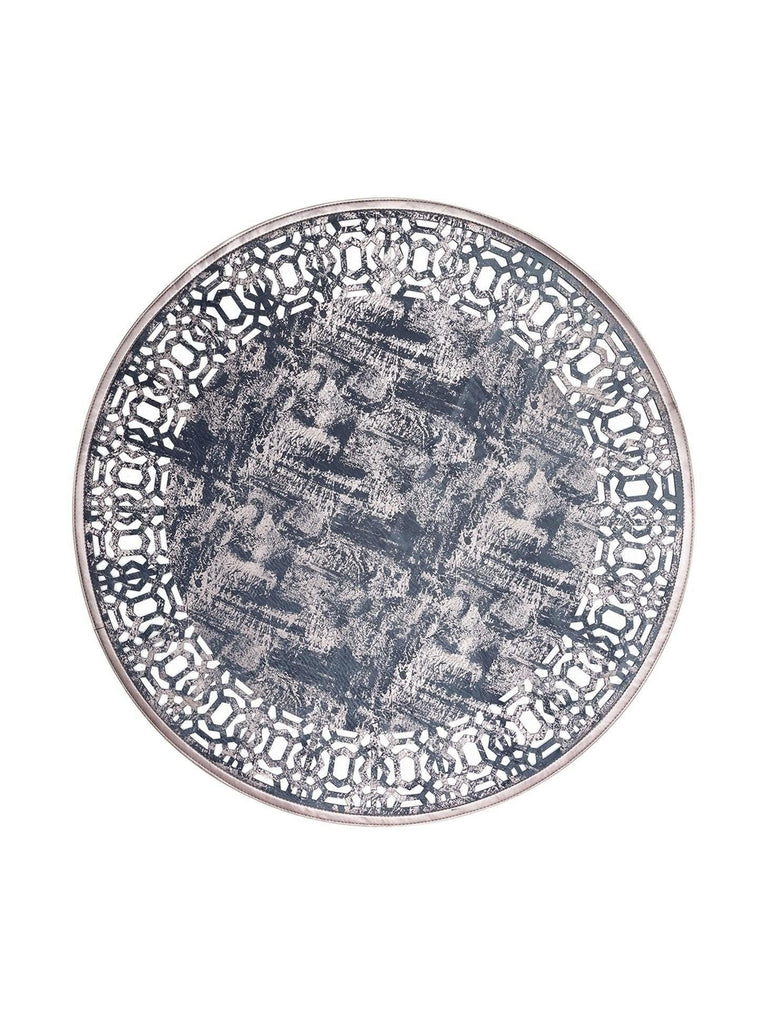 Engraving Classic and Modern Processing and Carving Shiny Bordered Artificial Leather Carpet 03 MARINE BRONZE Q