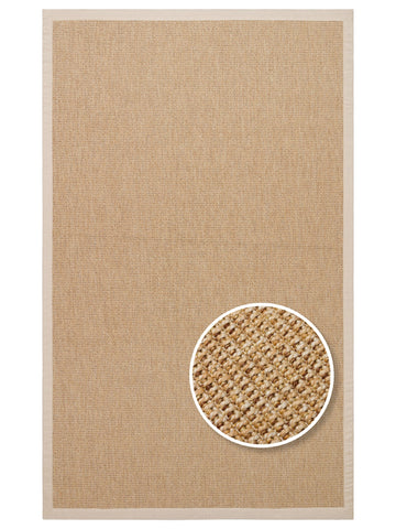 Dream Bordürlü İç ve Dış Mekan Kullanımına Uygun Hav Vermeyen Kolay Temizlenebilir Sisal Halı 2702GBB - Carpetdocia