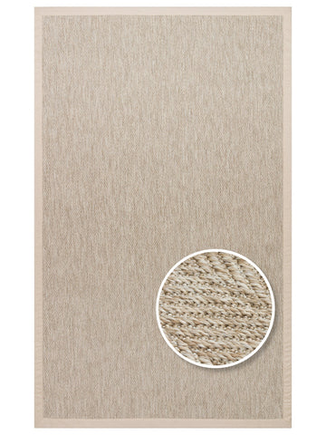 Dream Bordürlü İç ve Dış Mekan Kullanımına Uygun Hav Vermeyen Kolay Temizlenebilir Sisal Halı 2704LBBB - Carpetdocia