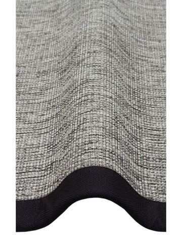 Dream Bordürlü İç ve Dış Mekan Kullanımına Uygun Hav Vermeyen Kolay Temizlenebilir Sisal Halı 2705GBLACK - Carpetdocia